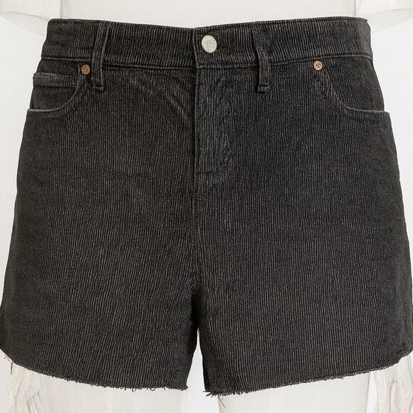 GAP Pants - GAP Gray Corduroy Shorts Women’s 16‎ High Rise Casual Cutoff NWT
